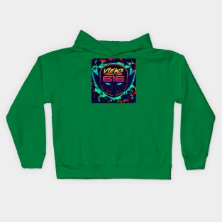 Green & Red Views From The 616 Logo (Front Only) Kids Hoodie